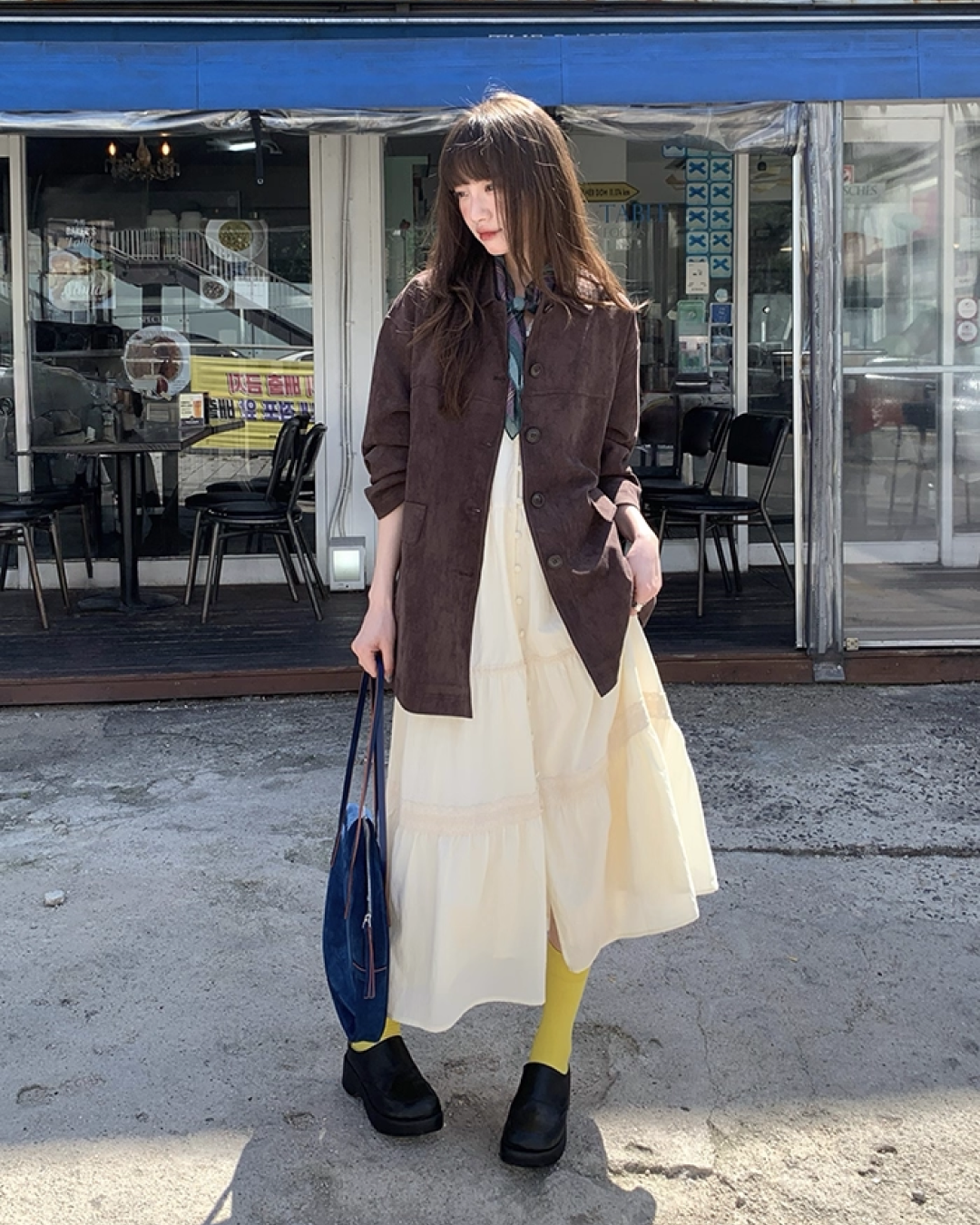 Suede Middle Length Jacket BU0049