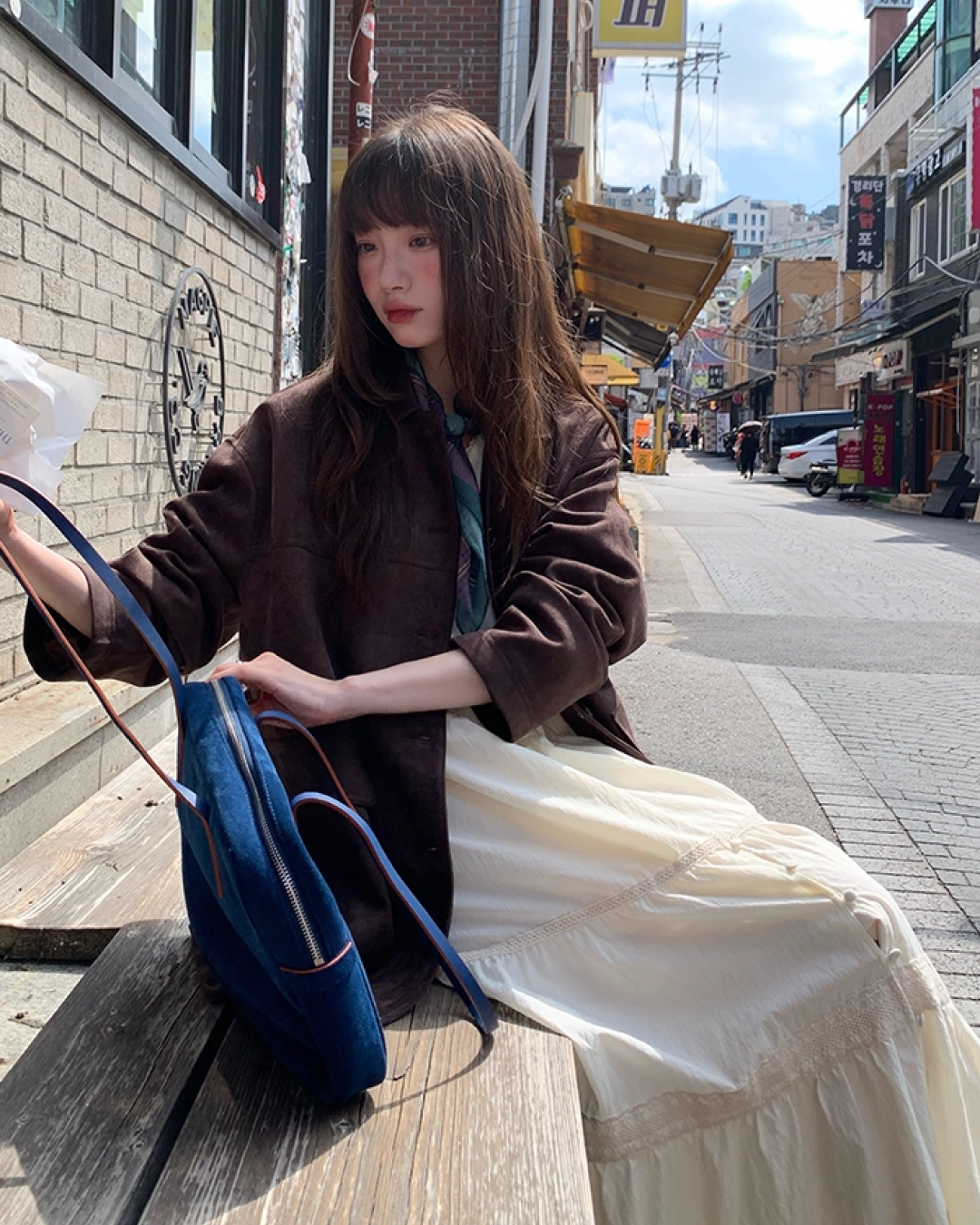 Suede Middle Length Jacket BU0049