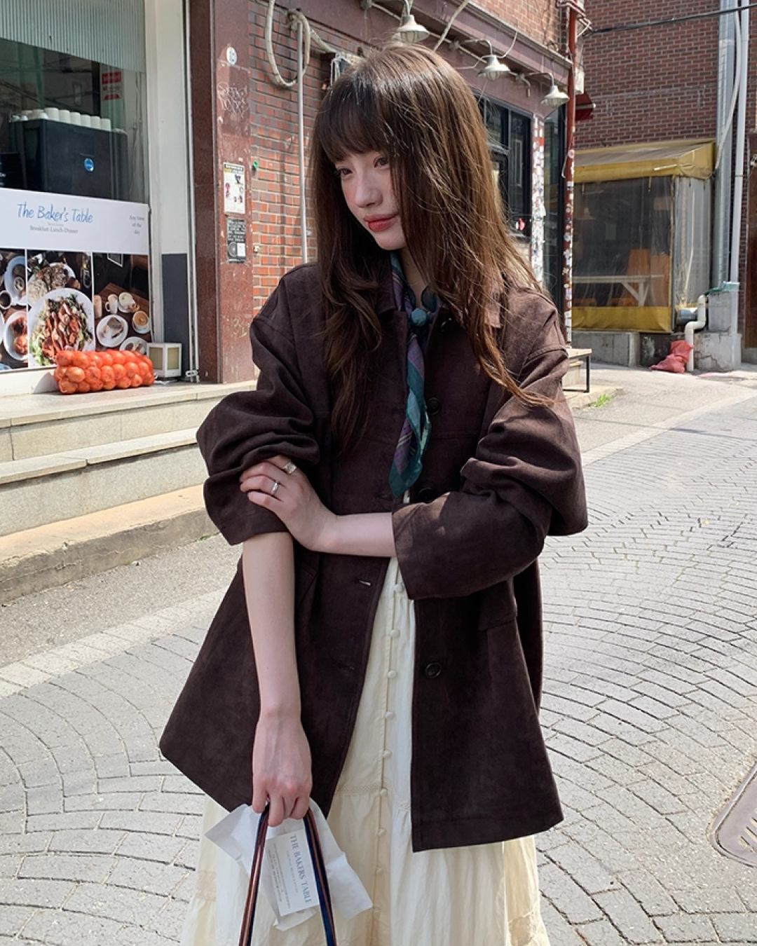 Suede Middle Length Jacket BU0049