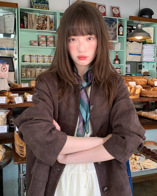 Suede Middle Length Jacket BU0049