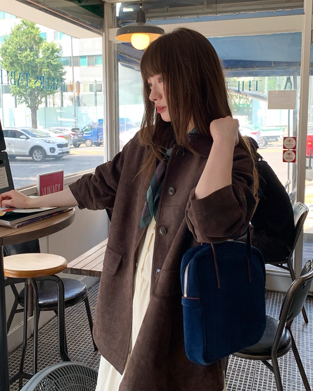 Suede Middle Length Jacket BU0049