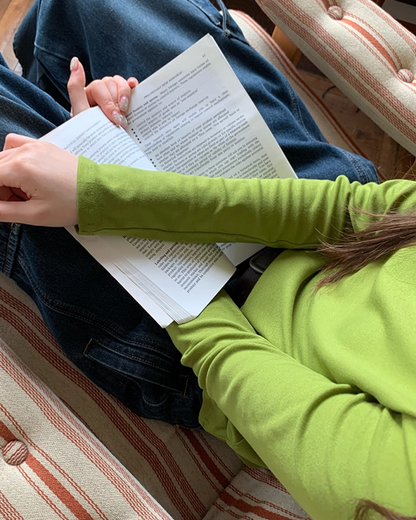 Color Middleneck Tops BU0051