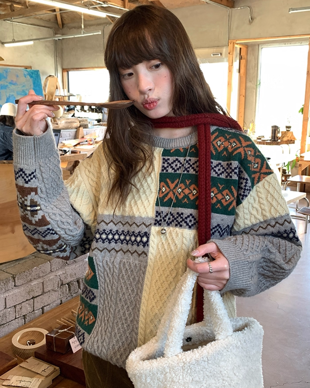 Pattern Block Knit BU0053