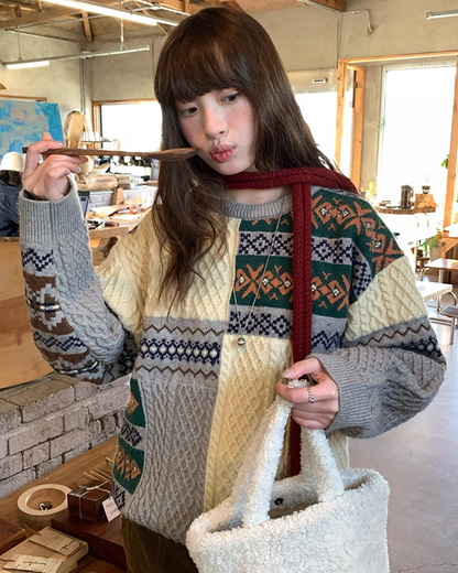 Pattern Block Knit BU0053