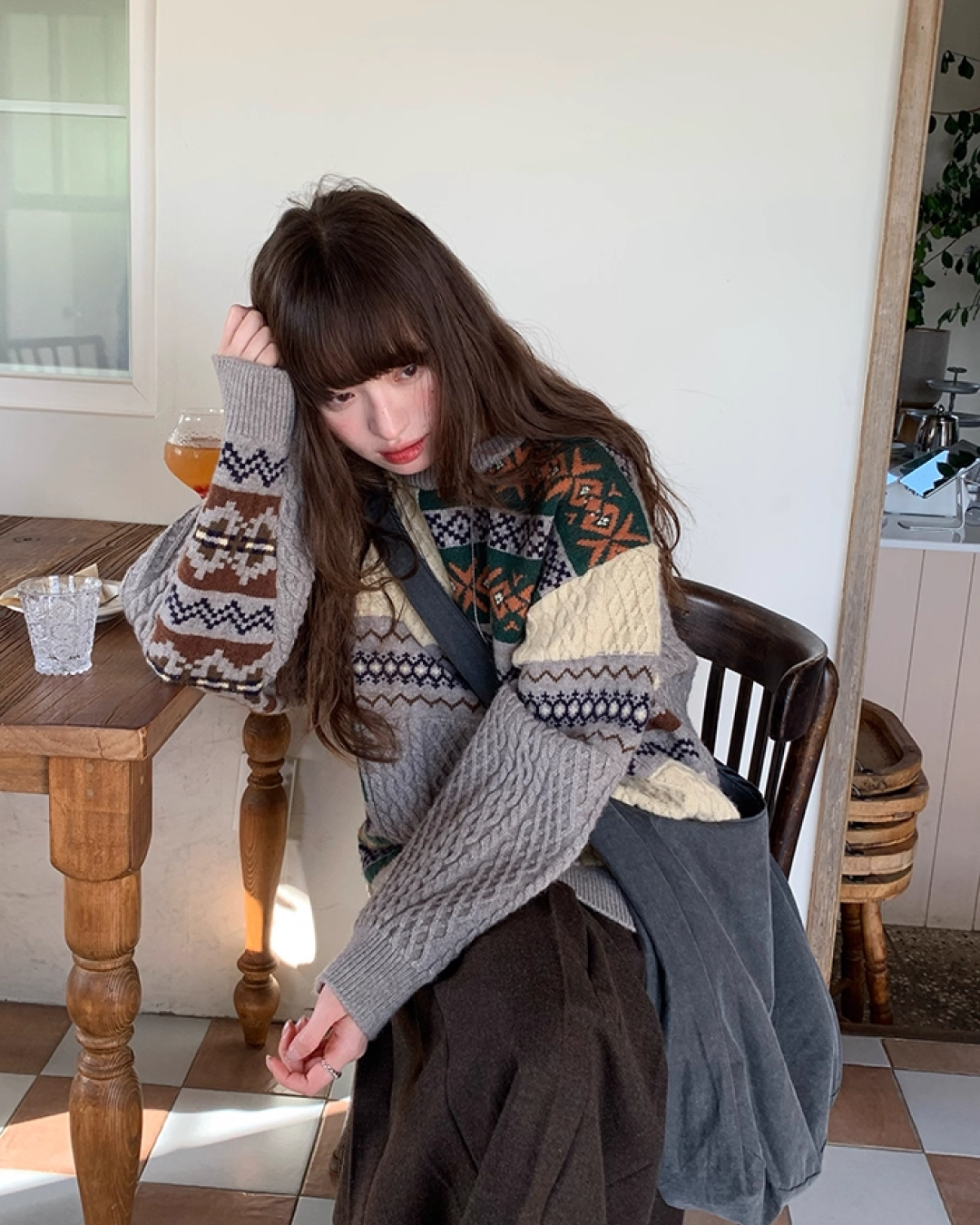 Pattern Block Knit BU0053