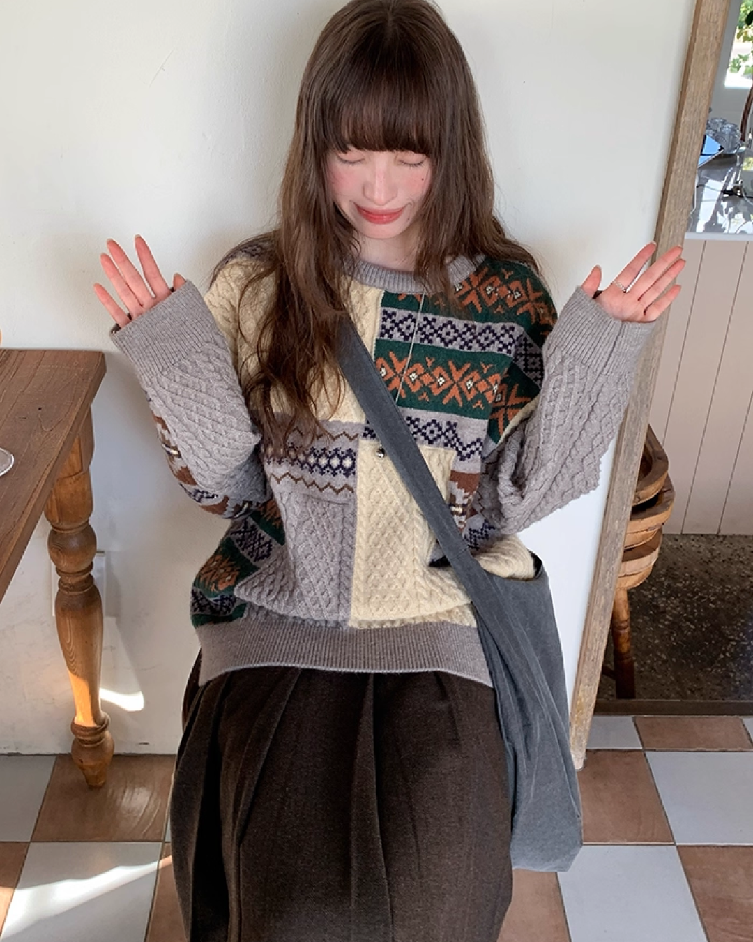 Pattern Block Knit BU0053