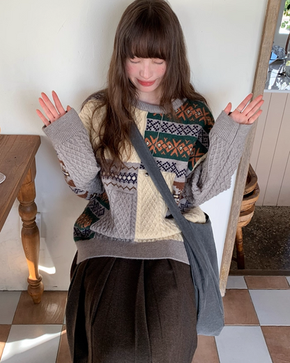 Pattern Block Knit BU0053