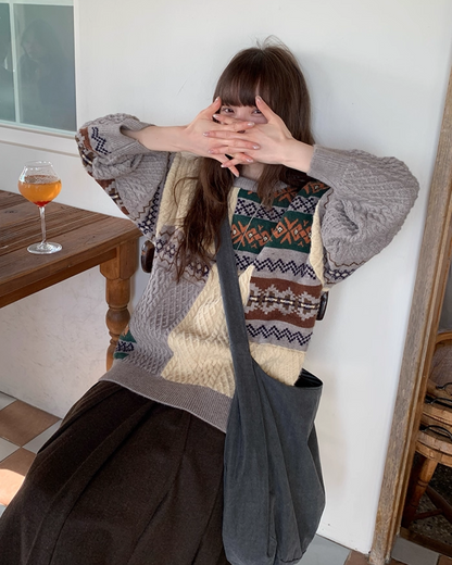 Pattern Block Knit BU0053