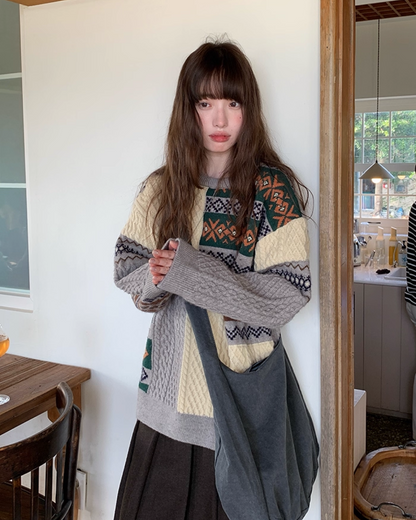 Pattern Block Knit BU0053