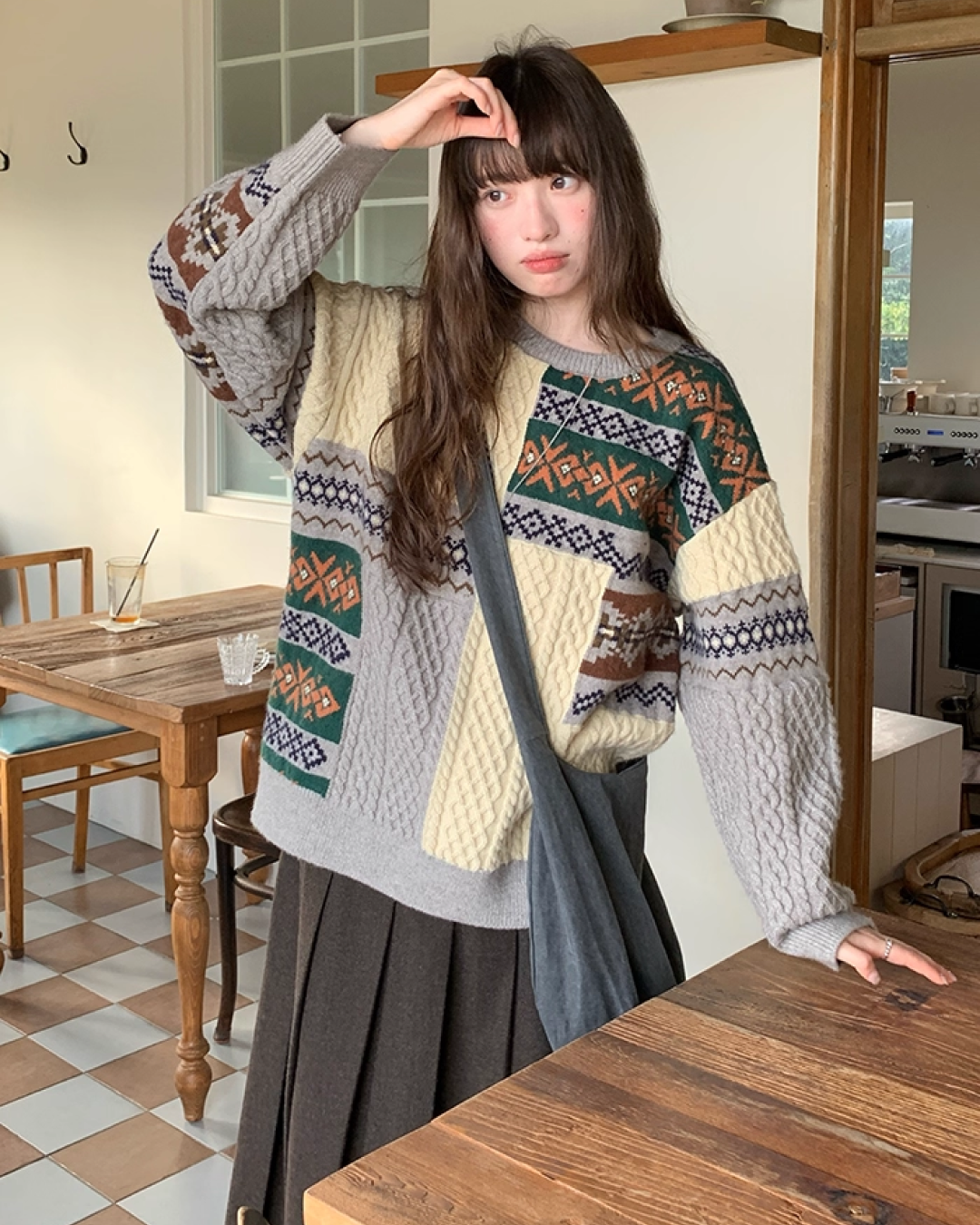 Pattern Block Knit BU0053