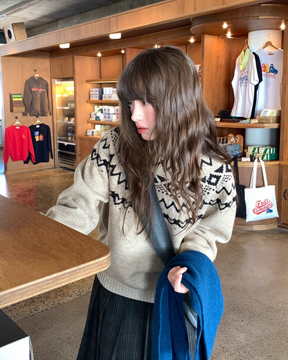 Nordic Pattern Knit BU0054