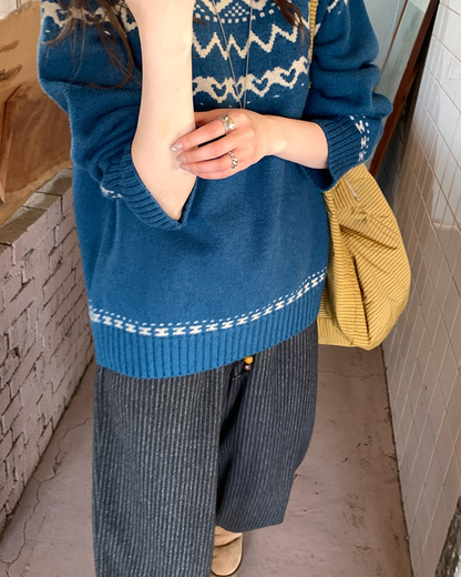 Nordic Pattern Knit BU0054