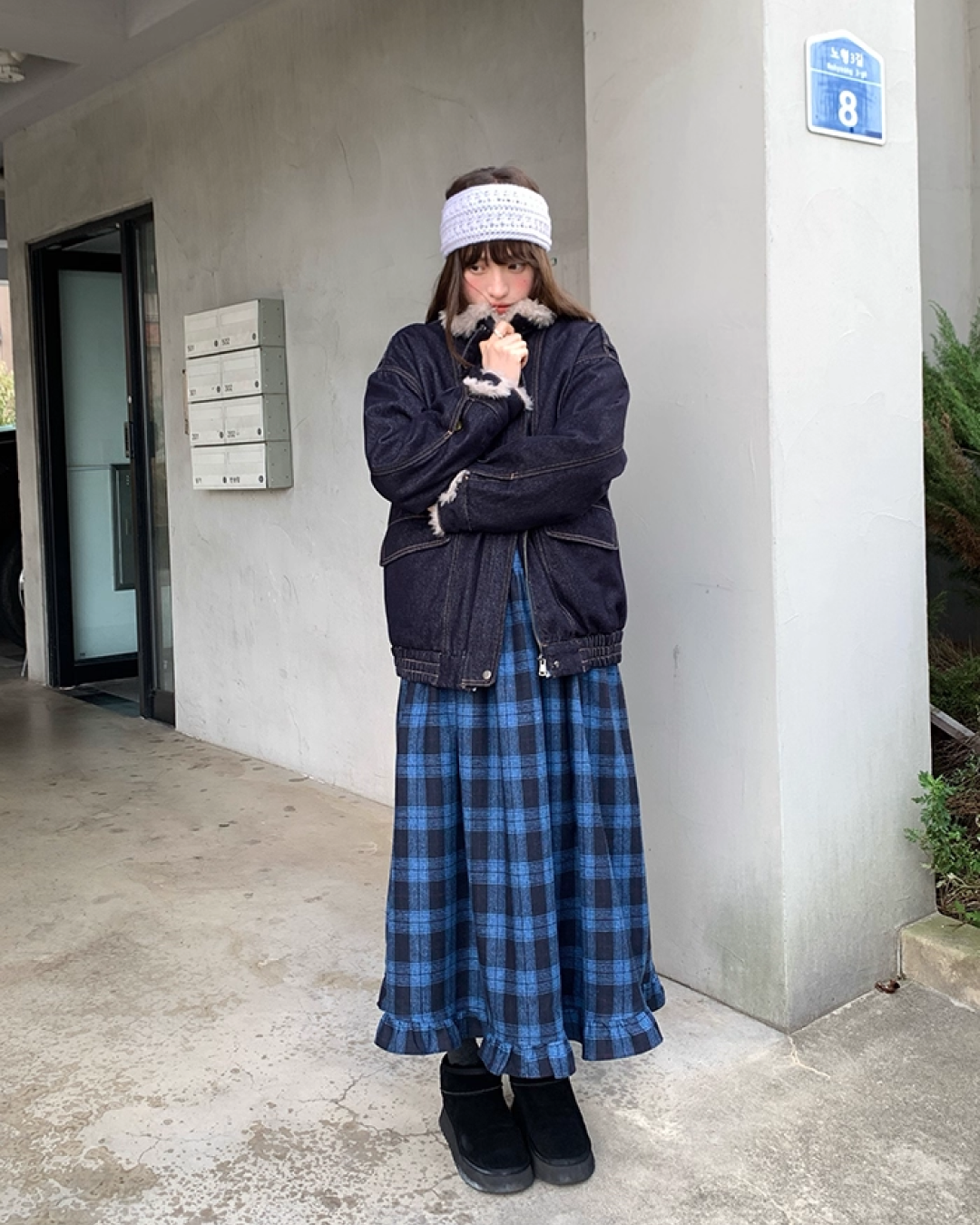 Denim Boa Blouson BU0055