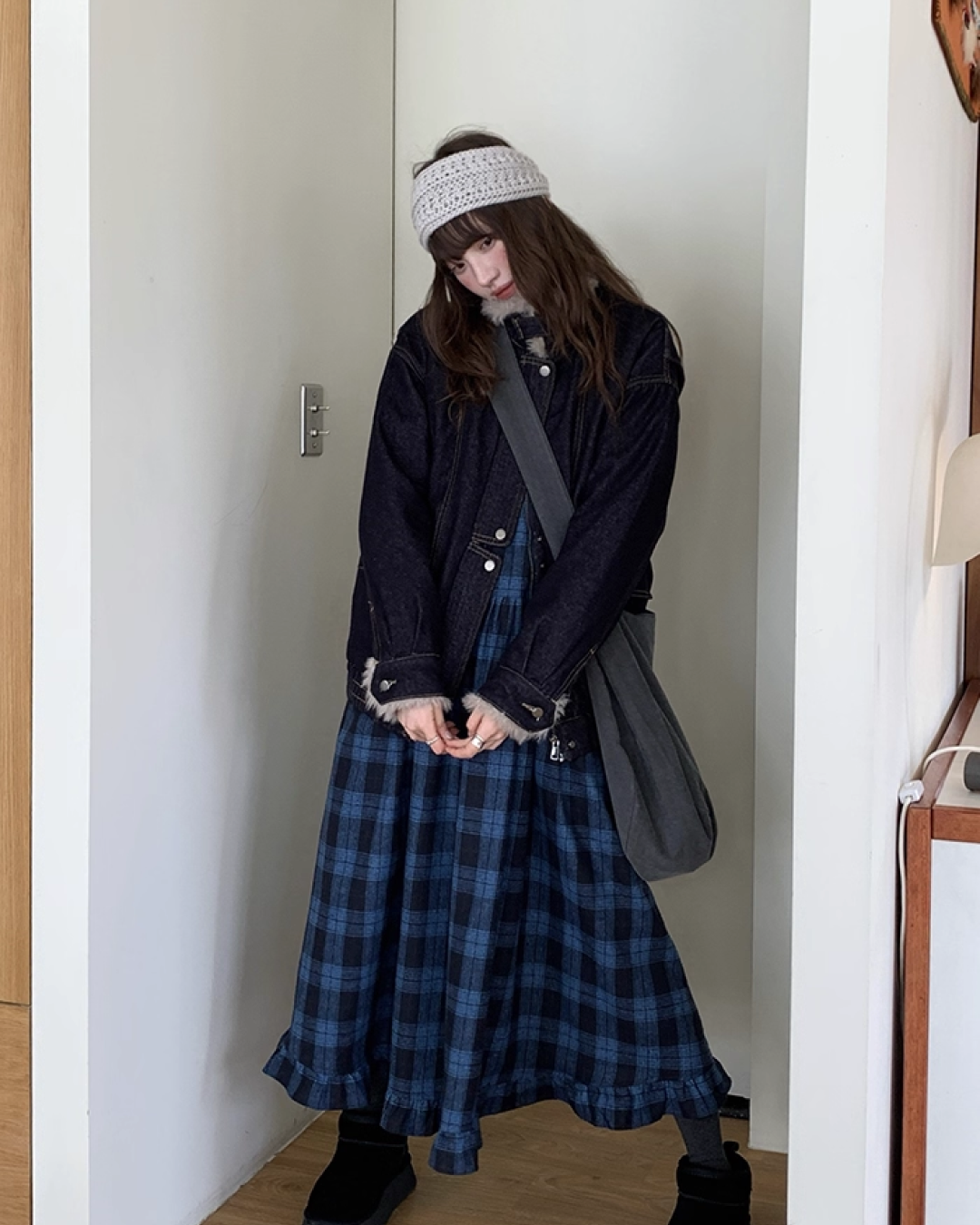 Denim Boa Blouson BU0055