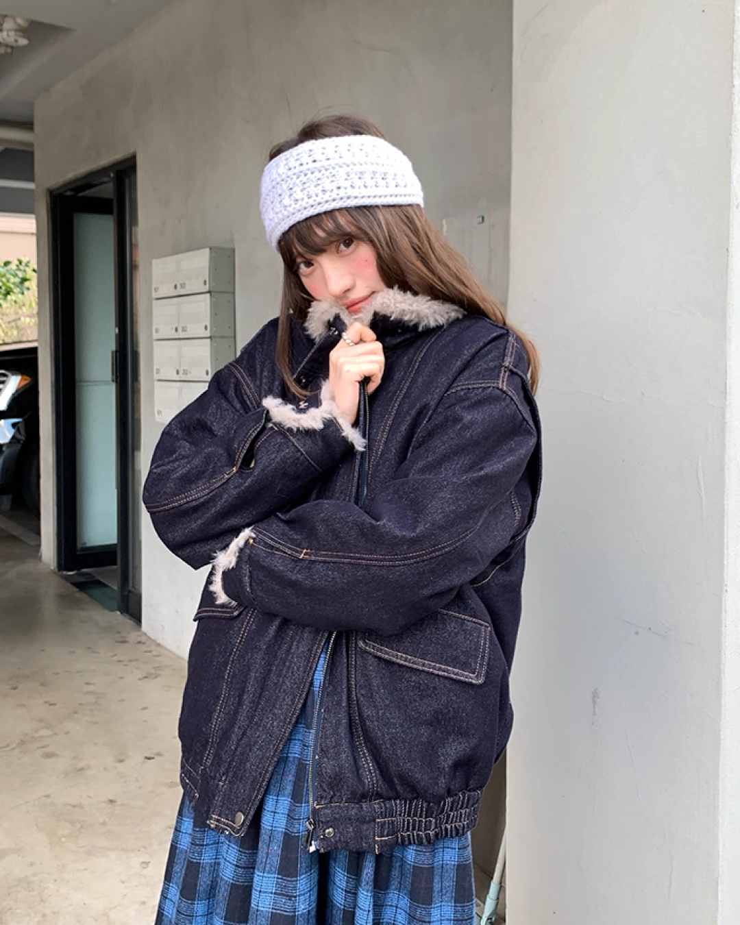 Denim Boa Blouson BU0055