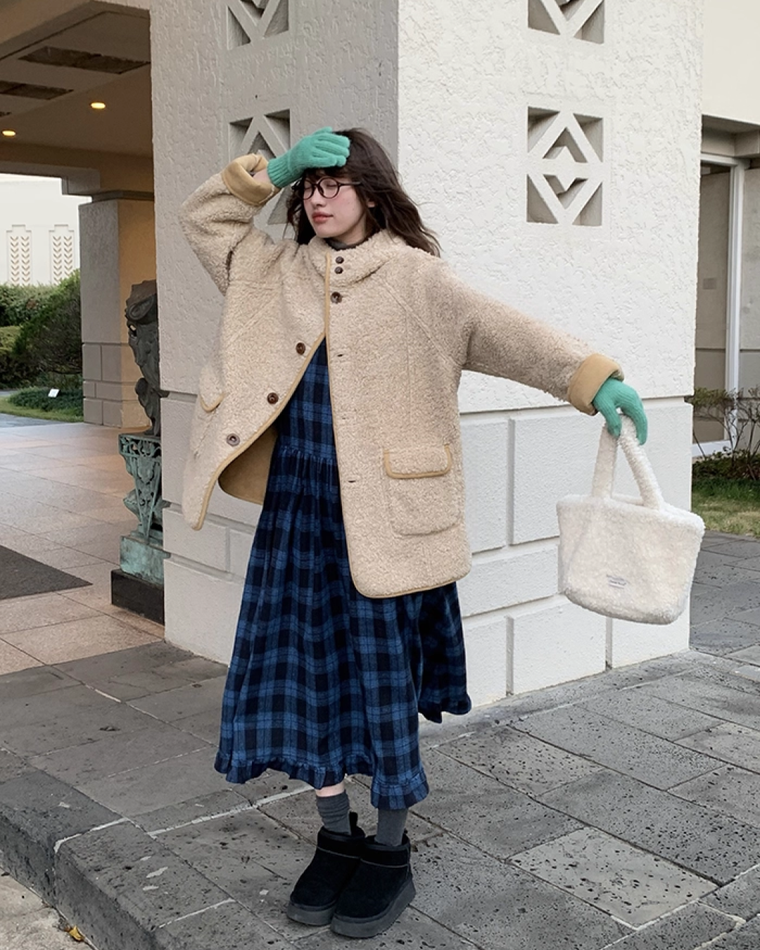 Reversible Boa Jacket BU0056