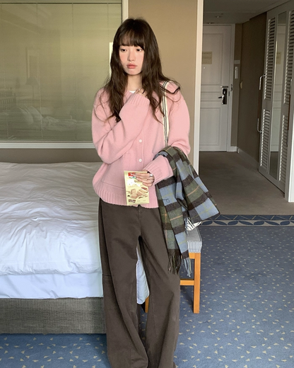 Short  Pocker Knit Cardigan BU0057