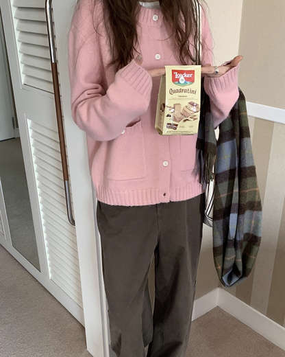 Short  Pocker Knit Cardigan BU0057