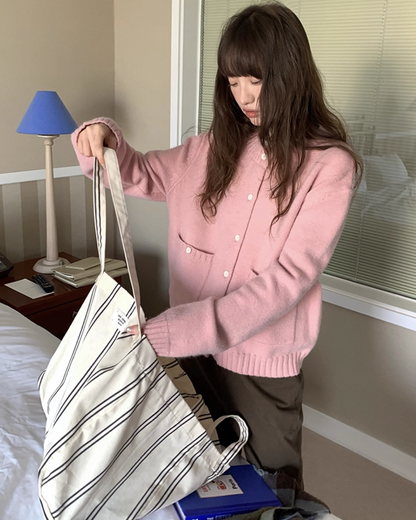 Short  Pocker Knit Cardigan BU0057