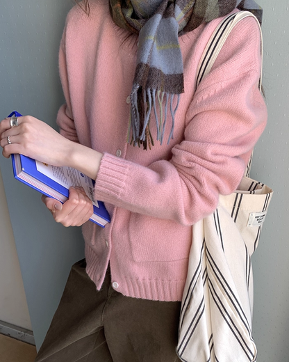 Short  Pocker Knit Cardigan BU0057