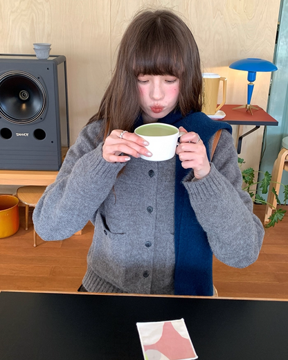 Short  Pocker Knit Cardigan BU0057