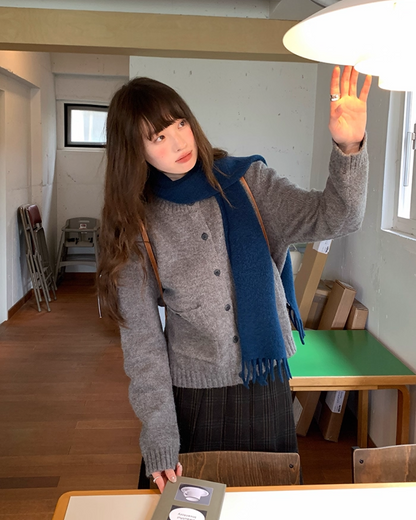 Short  Pocker Knit Cardigan BU0057