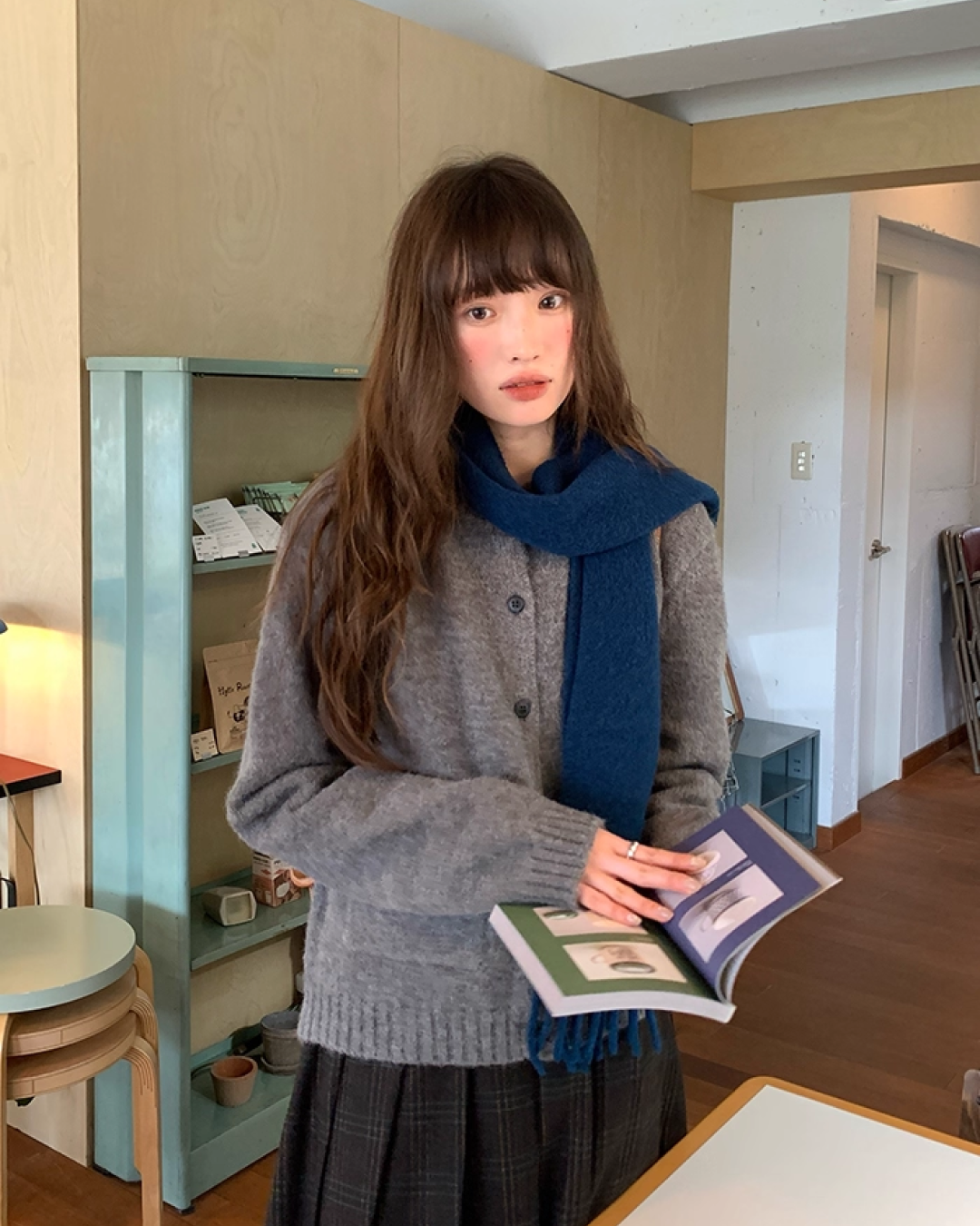 Short  Pocker Knit Cardigan BU0057