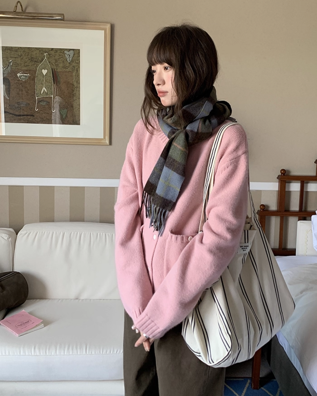 Short  Pocker Knit Cardigan BU0057