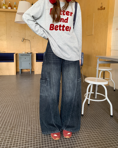 Baggy Denim Pants BU0061