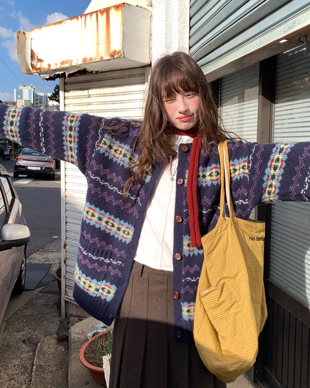 Middle Pleated Skirt BU0063