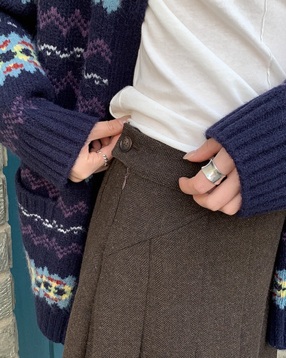 Middle Pleated Skirt BU0063