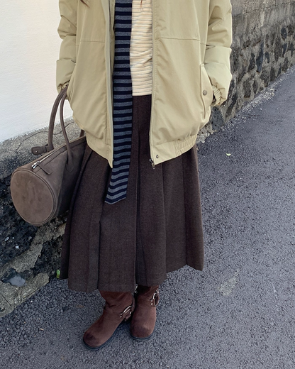 Middle Pleated Skirt BU0063