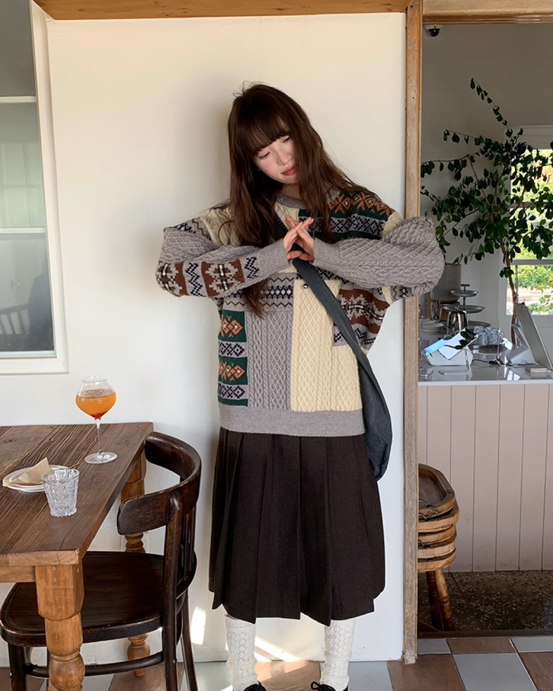 Middle Pleated Skirt BU0063