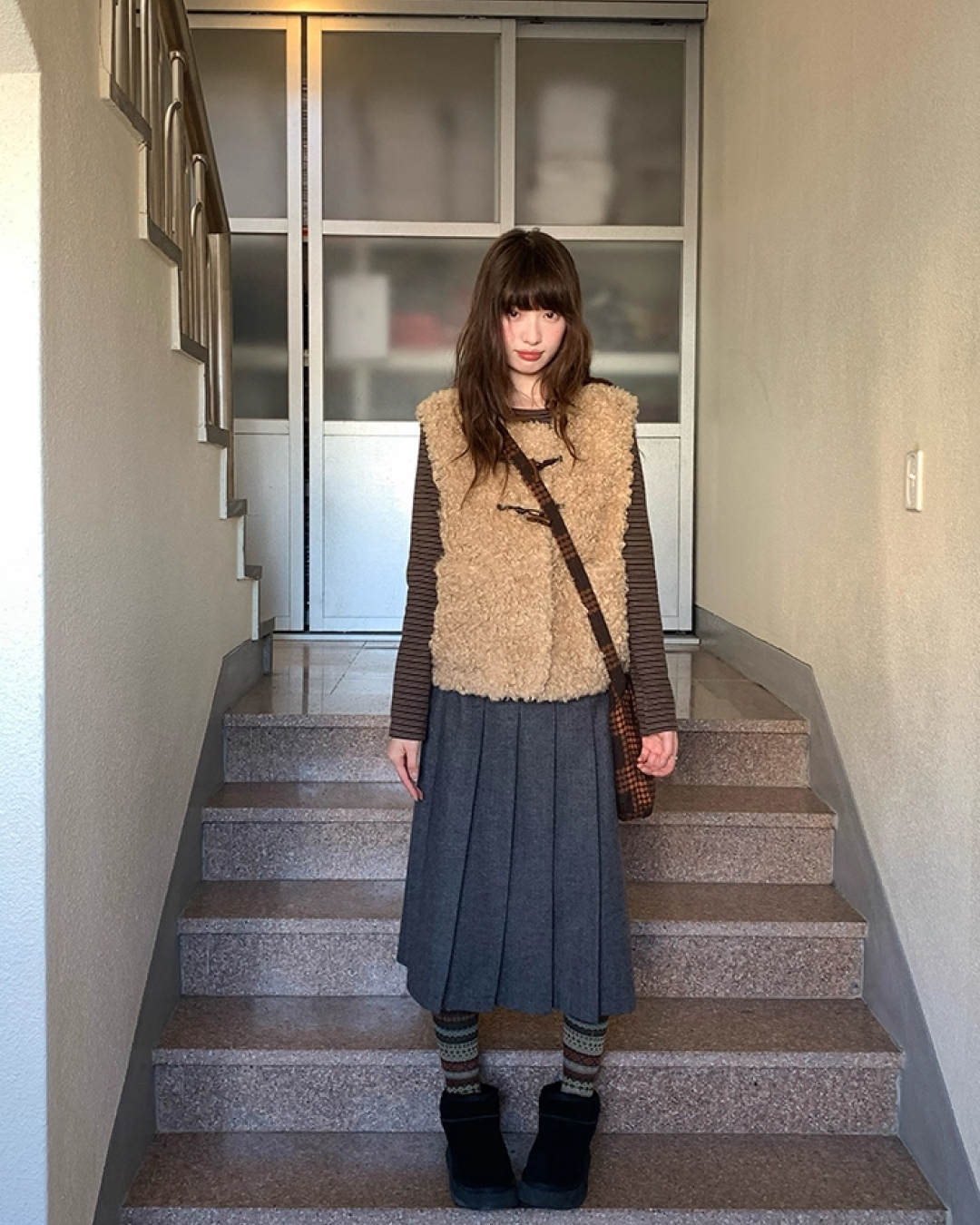 Middle Pleated Skirt BU0063