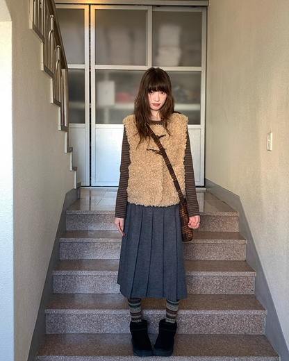 Middle Pleated Skirt BU0063