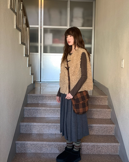 Middle Pleated Skirt BU0063