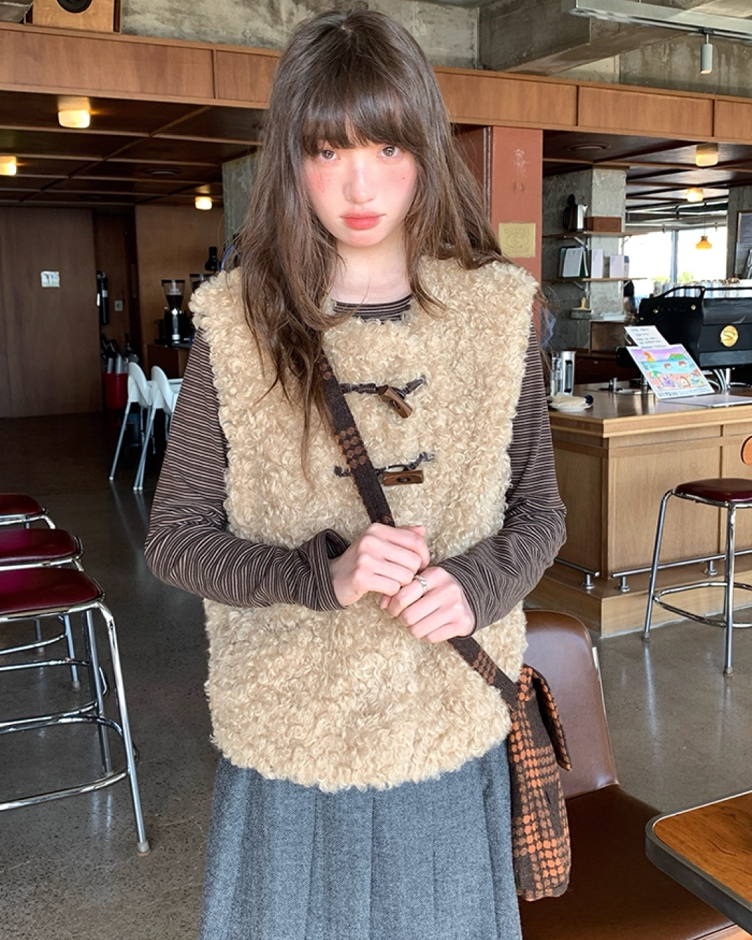 Middle Pleated Skirt BU0063