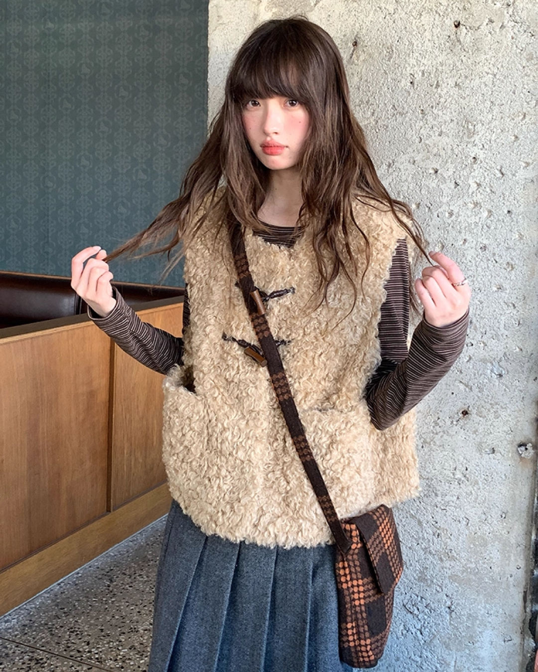 Middle Pleated Skirt BU0063