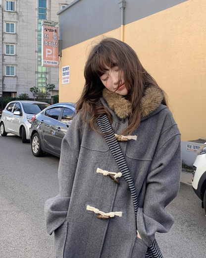 Long Boa Lining Check Outer BU0066