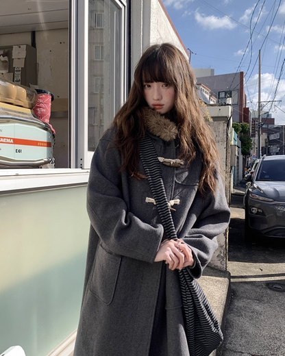 Long Boa Lining Check Outer BU0066