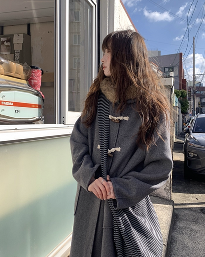 Long Boa Lining Check Outer BU0066