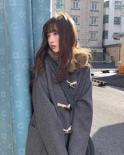 Long Boa Lining Check Outer BU0066