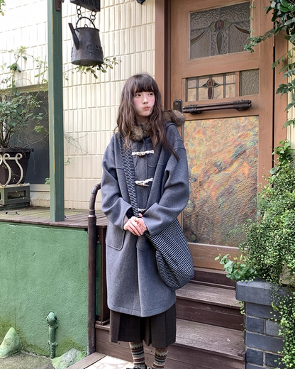 Long Boa Lining Check Outer BU0066