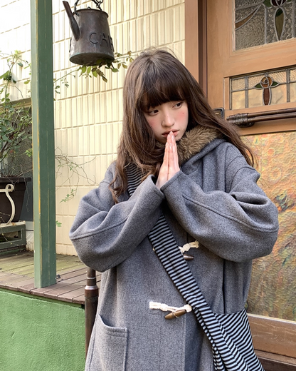 Long Boa Lining Check Outer BU0066