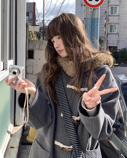 Long Boa Lining Check Outer BU0066