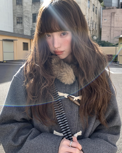 Long Boa Lining Check Outer BU0066