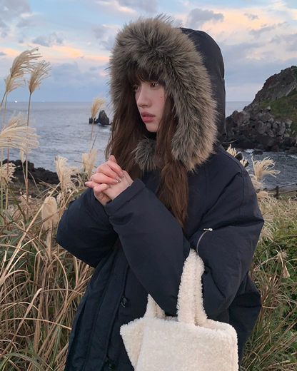 Boa Hood Long Coat BU0068