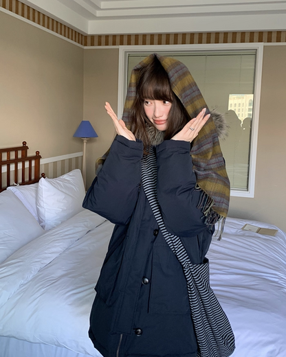 Boa Hood Long Coat BU0068