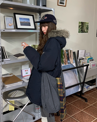 Boa Hood Long Coat BU0068