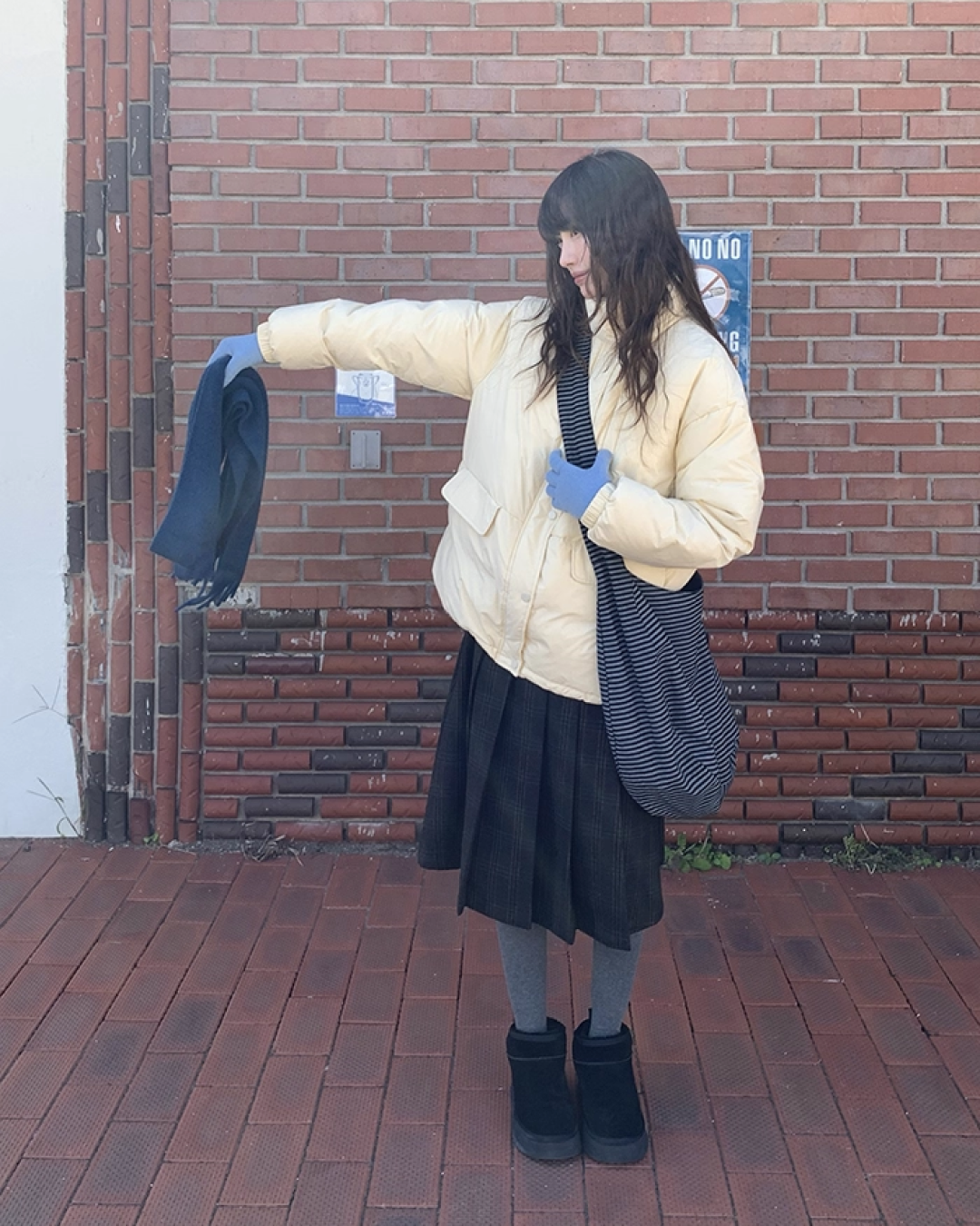 High Neck Button Down Jacket BU0072